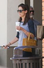 KATIE HOLMES Out and About in Calabasas 04/10/2016
