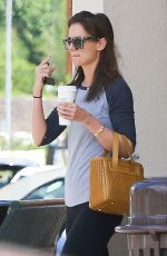 KATIE HOLMES Out and About in Calabasas 04/10/2016