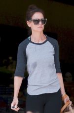 KATIE HOLMES Out and About in Calabasas 04/10/2016