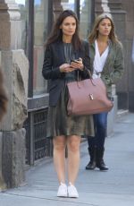 KATIE HOLMES Out and About in New York 04/15/2016