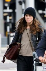 KEIRA KNIGHTLEY Arrives at Heathrow Airport to New York 04/02/2016