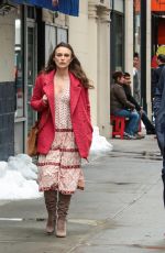 KEIRA KNIGHTLEY on the Set of 