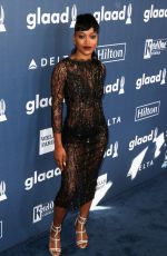 KEKE PALMER at 2016 Glaad Media Awards in Beverly Hills 04/02/2016
