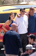 KELLY ROHRBACH and ILFENESH HADERA on the Set of 