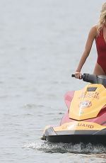 KELLY ROHRBACH in Swimsuit on the Set of 
