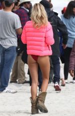 KELLY ROHRBACH on the Set of Baywatch