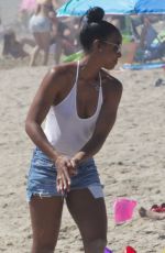 KELLY ROWLAND at Zuma Beach in Malibu 04/117/2016