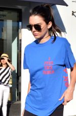 KENDALL JENNER at Cheesecake Factory in Beverly Hills 04/02/2016