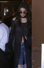 KENDALL JENNER at Il Pastio in Beverly Hills 03/31/2016