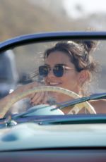 KENDALL JENNER in Denim Shorts Out in Malibu 04/23/2016