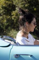 KENDALL JENNER in Denim Shorts Out in Malibu 04/23/2016