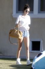 KENDALL JENNER in Denim Shorts Out in Malibu 04/23/2016