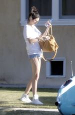 KENDALL JENNER in Denim Shorts Out in Malibu 04/23/2016