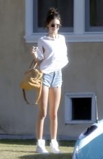 KENDALL JENNER in Denim Shorts Out in Malibu 04/23/2016