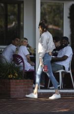 KENDALL JENNER in Ripped Jeans Out in West Hollywood 04/26/2016