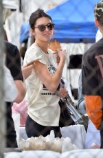 KENDALL JENNER Shopping at Flea Market at Rose Bowl in Pasadena 04/10/2016
