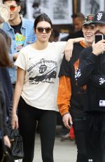 KENDALL JENNER Shopping at Flea Market at Rose Bowl in Pasadena 04/10/2016