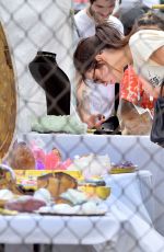 KENDALL JENNER Shopping at Flea Market at Rose Bowl in Pasadena 04/10/2016