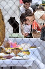 KENDALL JENNER Shopping at Flea Market at Rose Bowl in Pasadena 04/10/2016