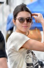 KENDALL JENNER Shopping at Flea Market at Rose Bowl in Pasadena 04/10/2016