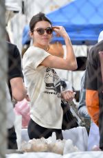KENDALL JENNER Shopping at Flea Market at Rose Bowl in Pasadena 04/10/2016
