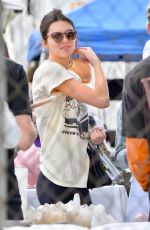 KENDALL JENNER Shopping at Flea Market at Rose Bowl in Pasadena 04/10/2016