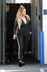 KHLOE KARDASHIAN Leaves a Studio in Van Nuys 04/14/2016