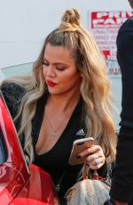 KHLOE KARDASHIAN Leaves a Studio in Van Nuys 04/14/2016