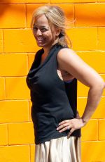KIM FIELDS Filming a Scene for DWTS in Hollywood 04/18/2016