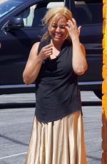 KIM FIELDS Filming a Scene for DWTS in Hollywood 04/18/2016