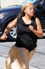 KIM FIELDS Filming a Scene for DWTS in Hollywood 04/18/2016