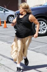 KIM FIELDS Filming a Scene for DWTS in Hollywood 04/18/2016