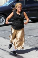 KIM FIELDS Filming a Scene for DWTS in Hollywood 04/18/2016