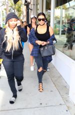 KIM KARDASHIAN and BLAC CHYNA Out in Beverly Hills 04/26/2016
