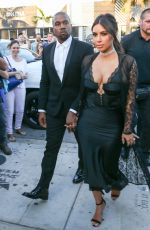 KIM KARDASHIAN and Kanye West Arrives at Isabela Rangel and David Grutman’s Wedding in Miami 04/23/2016