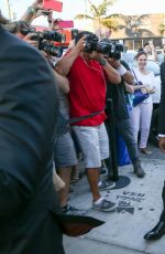 KIM KARDASHIAN and Kanye West Arrives at Isabela Rangel and David Grutman’s Wedding in Miami 04/23/2016