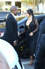 KIM KARDASHIAN and Kanye West Arrives at Isabela Rangel and David Grutman’s Wedding in Miami 04/23/2016