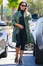 KIM KARDASHIAN Arrives at a Skating Rink in Glendale 04/01/2016