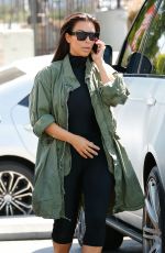 KIM KARDASHIAN Arrives at a Skating Rink in Glendale 04/01/2016