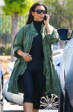 KIM KARDASHIAN Arrives at a Skating Rink in Glendale 04/01/2016
