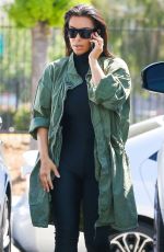 KIM KARDASHIAN Arrives at a Skating Rink in Glendale 04/01/2016