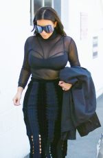 KIM KARDASHIAN at a Studio in Van Nuys 04/13/2016