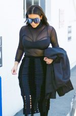 KIM KARDASHIAN at a Studio in Van Nuys 04/13/2016