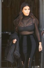 KIM KARDASHIAN at a Studio in Van Nuys 04/13/2016