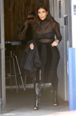 KIM KARDASHIAN at a Studio in Van Nuys 04/13/2016