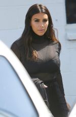 KIM KARDASHIAN at a Studio in Van Nuys 04/13/2016