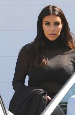 KIM KARDASHIAN at a Studio in Van Nuys 04/13/2016
