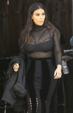 KIM KARDASHIAN at a Studio in Van Nuys 04/13/2016