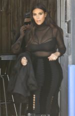 KIM KARDASHIAN at a Studio in Van Nuys 04/13/2016