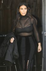 KIM KARDASHIAN at a Studio in Van Nuys 04/13/2016